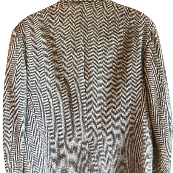 Petersen, Harned, Von Maur Herringbone Wool Tweed Blazer: Vintage Men's Size 42L - Picture 2 of 10